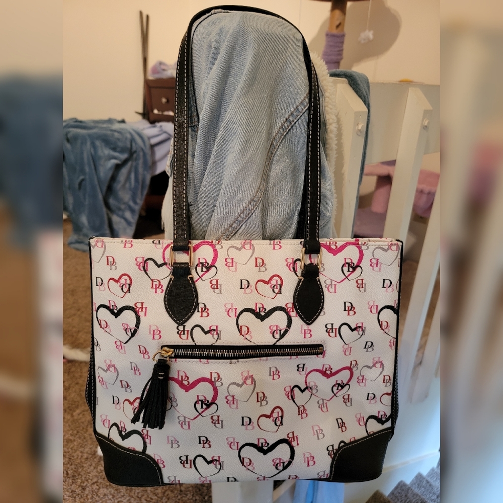 SOLD Dooney & Bourke Heart Shoulder Bag